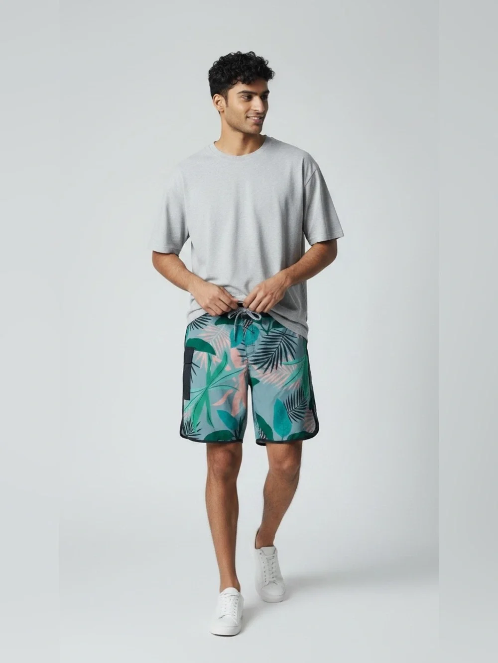 Alton Tropical Leaf Swim Board Shorts Size 38